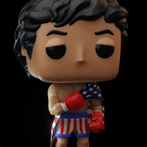 Archivo STL Rocky Balboa FunkoDiseño de impresora 3D para descargarCults