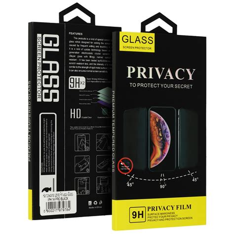 Tempered Glass Privacy Glass For Xiaomi Redmi C Black Toptel