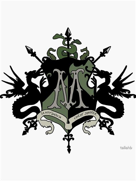 "Malfoy Family Crest" Sticker for Sale by taliahb | Redbubble