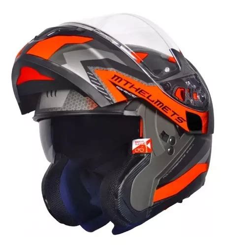 Casco híbrido Mt Atom Sv naranja negro mate color naranja con gris