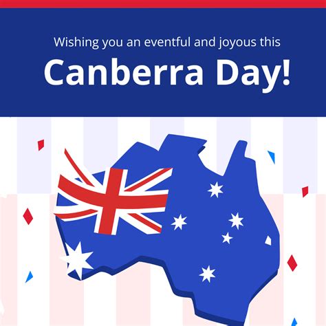 Free Canberra Day Wishes Vector Template Edit Online And Download