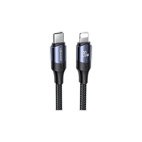 Kabel Usams U Usb C Na Lightning M W Pd Fast Charge Czarny Black