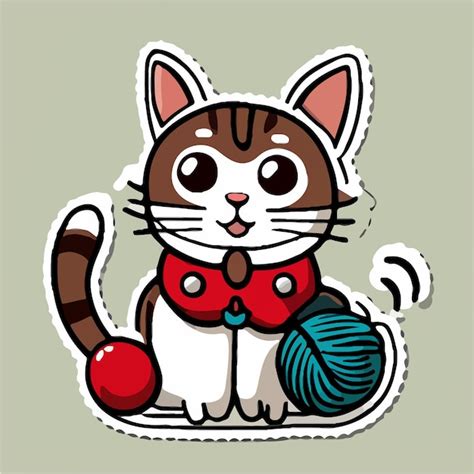 Premium AI Image | cute cat illustration