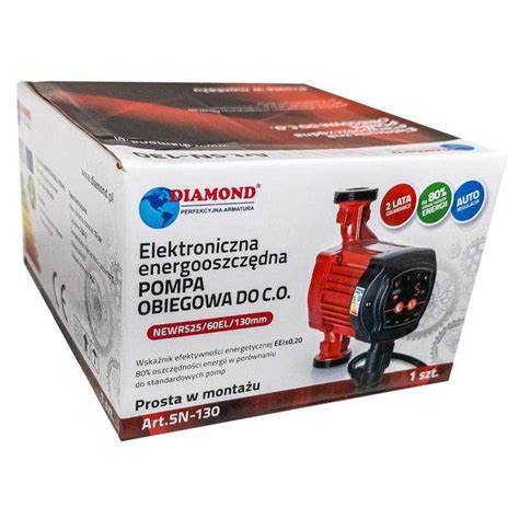 POMPA OBIEGOWA ENERGOOSZCZĘDNA 25 60 130 ELEKTRONICZNA DO INSTALACJI C