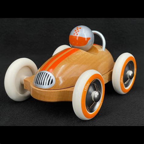 Vintage Wooden Race Car Roadster 2332Y