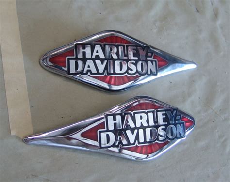 Harley Davidson Tank Emblems Medallions Attitude Custom Painting Auto Body Motorcycle Painting