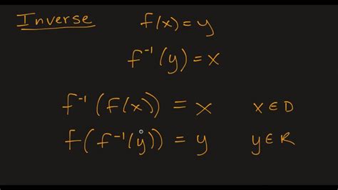 Precalc One To One Functions And Inverses Youtube