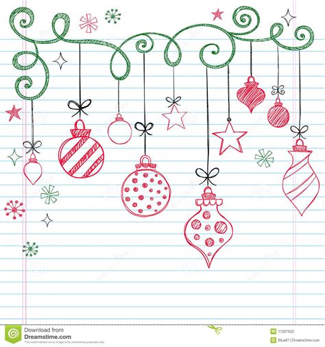 Hand Drawn Sketchy Doodle Christmas Ornament Simple Doodles To Add To