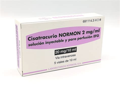 Cisatracurio Normon Efg Mg Ml Viales Solucion Inyectable Y Para