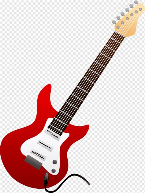 Ilustración de guitarra eléctrica roja y blanca fender stratocaster