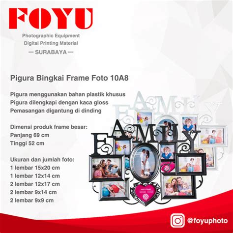 Jual Pigura Bingkai Frame Foto Kolase Multi Photo A Putih Kota