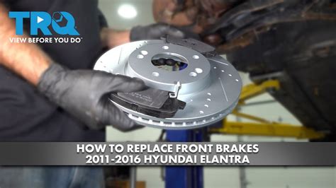 How To Replace Front Brakes 2011 2016 Hyundai Elantra YouTube