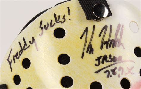 Kane Hodder Signed "Friday the 13th" Jason Voorhees Mask Inscribed ...