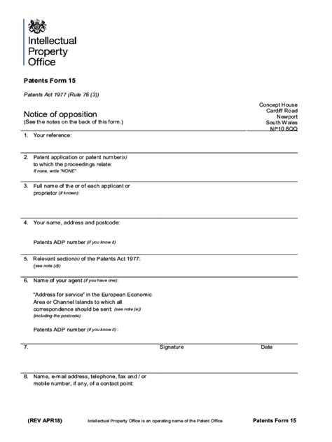 Fillable Online Patents Form Fax Email Print Pdffiller