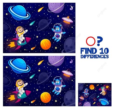 Find Ten Differences Game Vector Outer Pastime Worksheet Png And