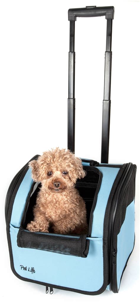 Pet Life Wheeled Airline Approved Travel Pet Carrier