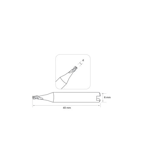 Fraise à rainurer carbure monobloc pour SILCA VIPER W129M