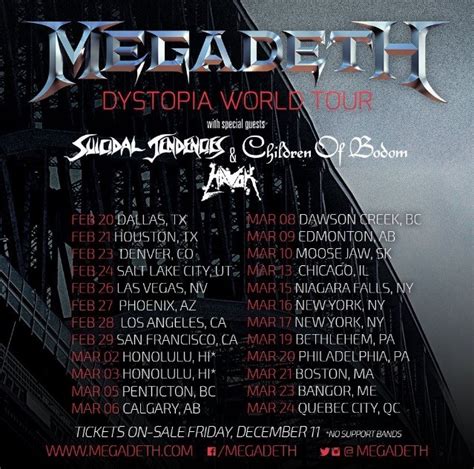 MEGADETH “Dystopia” World Tour! – Chris Adler