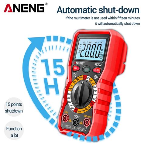 Aneng Mult Metro Digital Sz Detector Ncv Probador De Resistencia De