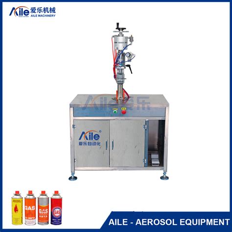 LPG Butane Gas Products Aedrosol Can Valve Crimping Sealing Machine