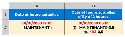 MAINTENANT Excel avoir la date et l heure Exercice et vidéo