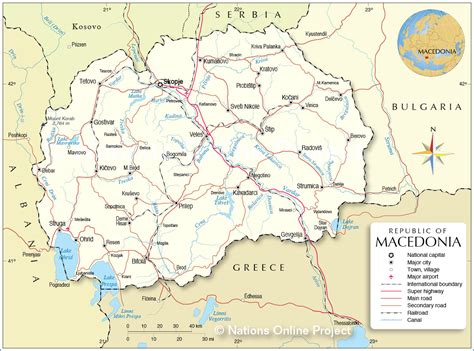 macedonia   map