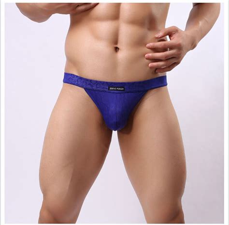 Low Rise Gay Mens Thongs G Strings Sexy Men Underwear Mesh Penis Pouch