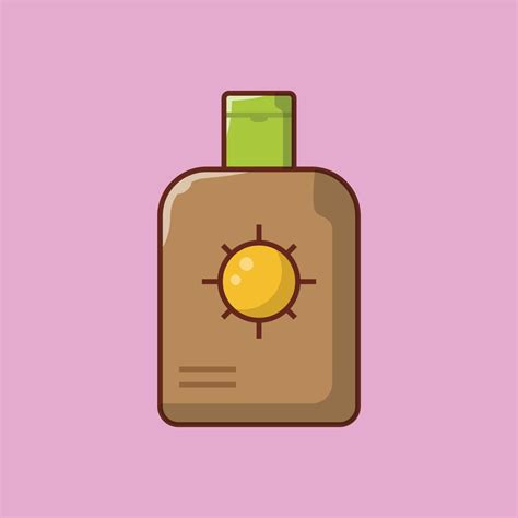 Sunblock Vector Illustration On A Backgroundpremium Quality Symbols