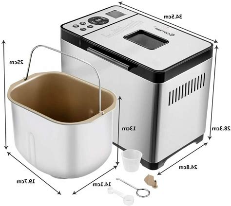 Costway Breadmaker Bakers Bread Stainless Steel W