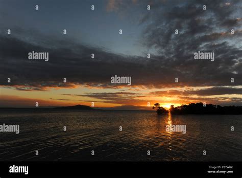 Sunset Over Sea And Mangroves At Cockle Bay Magnetic Island