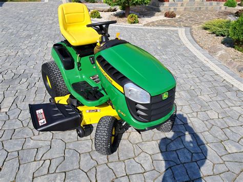 Zadbany Mocny Traktorek Kosiarka JOHN DEERE E140 V2 Briggs 22 Km Pompa