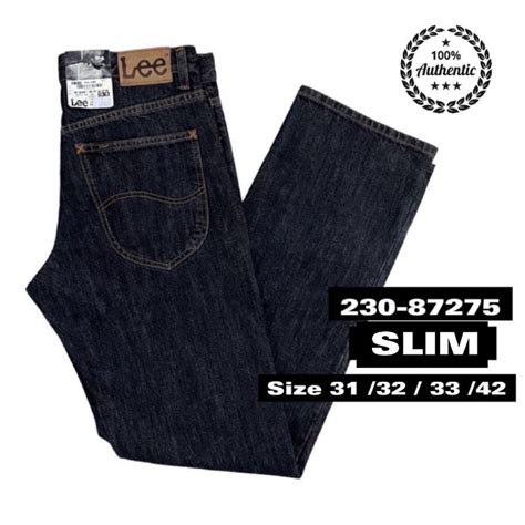 Lee Jeans Men Slim Fit Lee Seluar Lelaki 230 87275 Shopee Malaysia