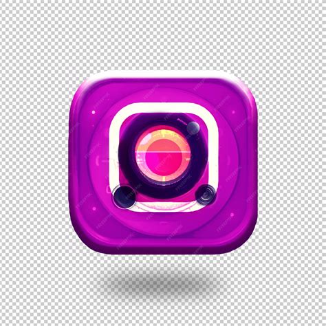 Premium Psd 3d Round Instagram Logo Icon Social Media Isolated 3d