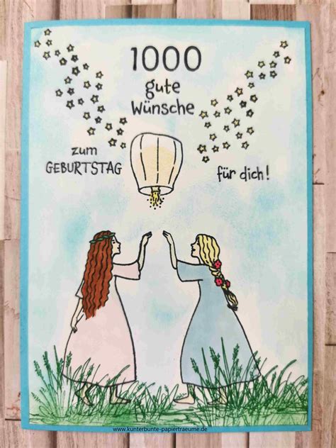 1000 gute Wünsche für dich Kunterbunte Papierträume