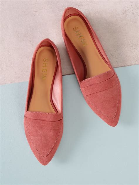 Casual Pointed Toe Faux Suede Pointy Toe Flats Women Shoes Pointy Toe Flats Flat Shoes Women