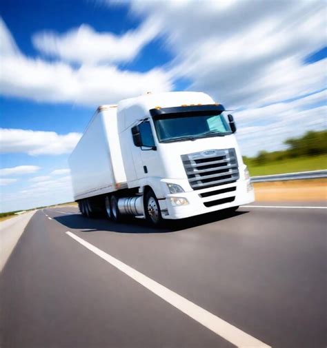 Premium Photo Cargo Truck On Highway Road With Container