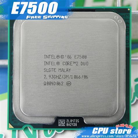 Intel Core 2 Duo E7500 Processor 2.93GHz/ 3M /1066MHz Desktop LGA775 ...