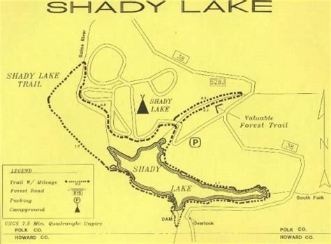 Shady Lake Arkansas Camping Shady Lake Mountain Bike Trail Map Bike