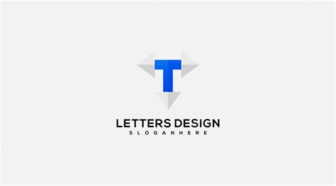 Premium Vector Letter T With Arrow Line Logo Design