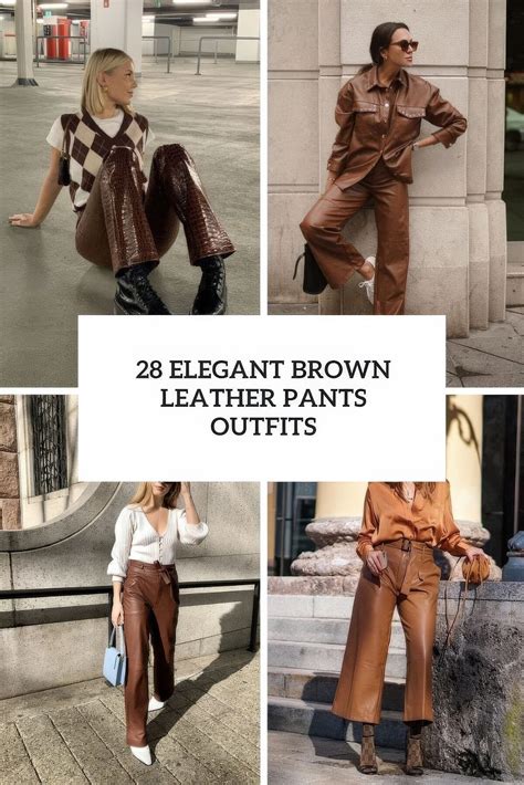 Flattering Ideas For Women's Outfits With Leather Pants | atelier-yuwa ...