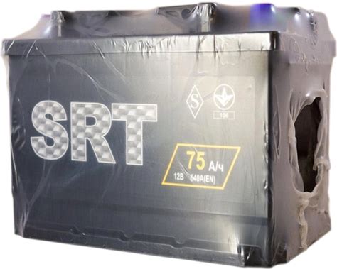 Автомобильный аккумулятор SRT 75Ач (+/-) 640А (278x175x190 мм ...