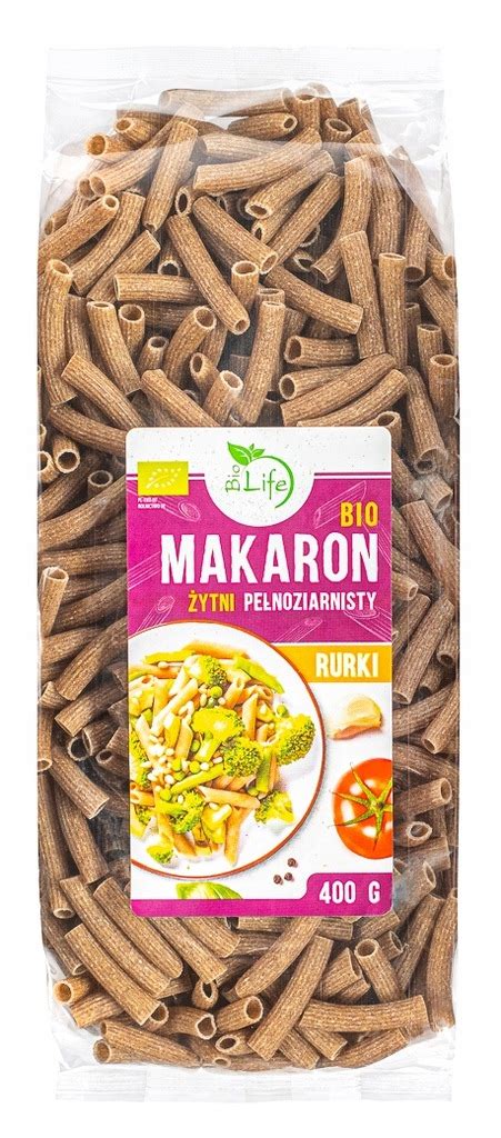 Biolife Makaron Ytni Rurki Pe Noziarnist Bio G