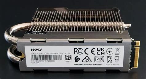 Test du MSI Spatium M580 FROZR : un SSD ultra-rapide et puissant ...