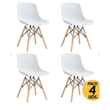 Pack 4 Sillas Comedor estilo nórdico Greg Compra Online Noryk Home