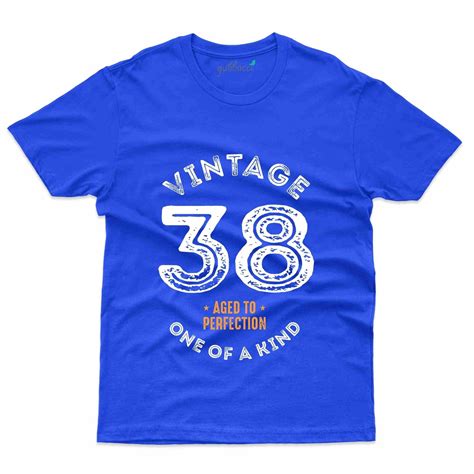 Vintage 38 T Shirt 38th Birthday Collection Gubbacci