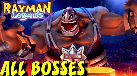 Rayman Origins & Legends - All Bosses (No Damage) - YouTube