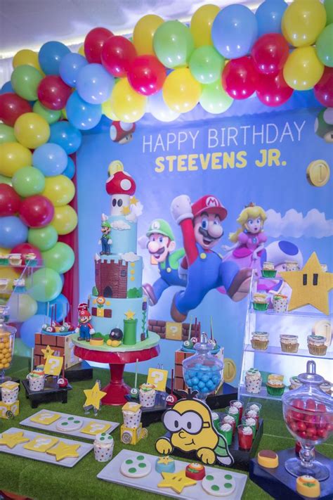 Pin By Two Roses Events On Super Mario Birthdays Mario Birthday