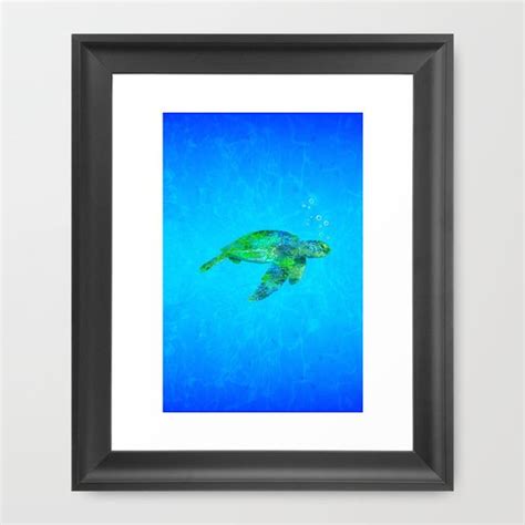 Sea Turtle Framed Art Print By Macdonald Creative Studios Society6