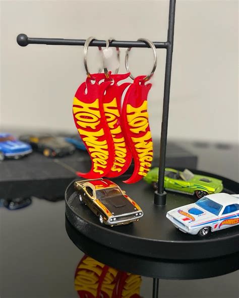 Hot Wheels Keychain 3D Hot Wheels Logo Keychain Etsy