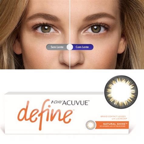 Lentes De Contato 1-day Acuvue Define - Natural Shine Forte - R$ 152,90 ...